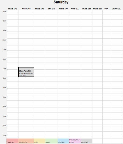 Fall 2025 Saturday