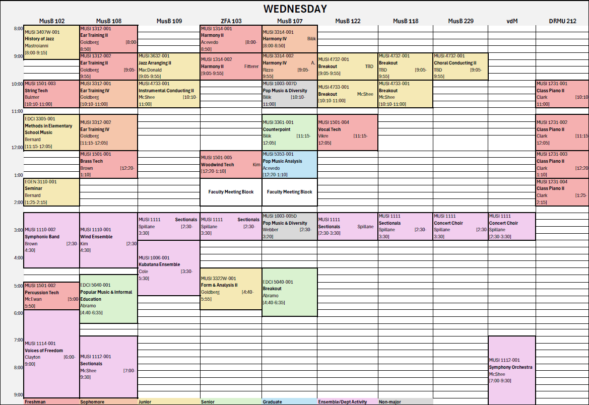 Spring 2026 Wednesday