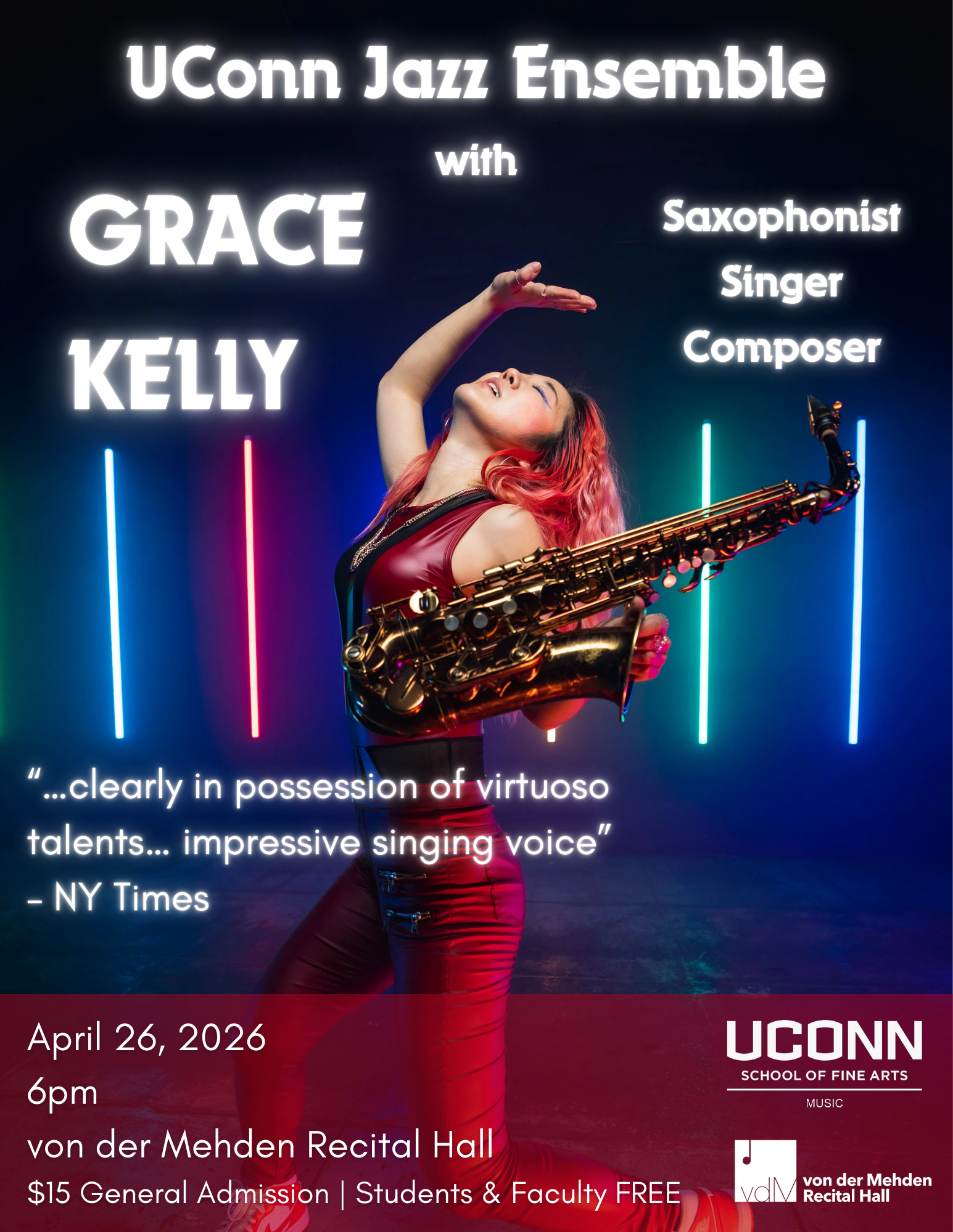 UConn Jazz Ensemble with Grace Kelly